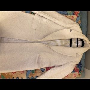 Zara long coat white